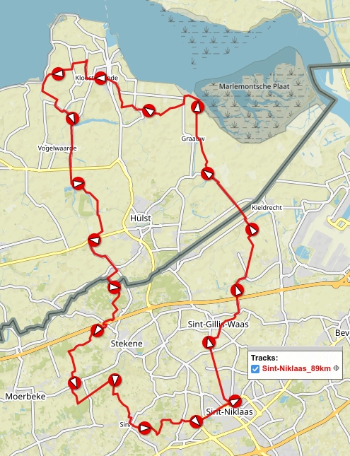 Indicatief routekaartje